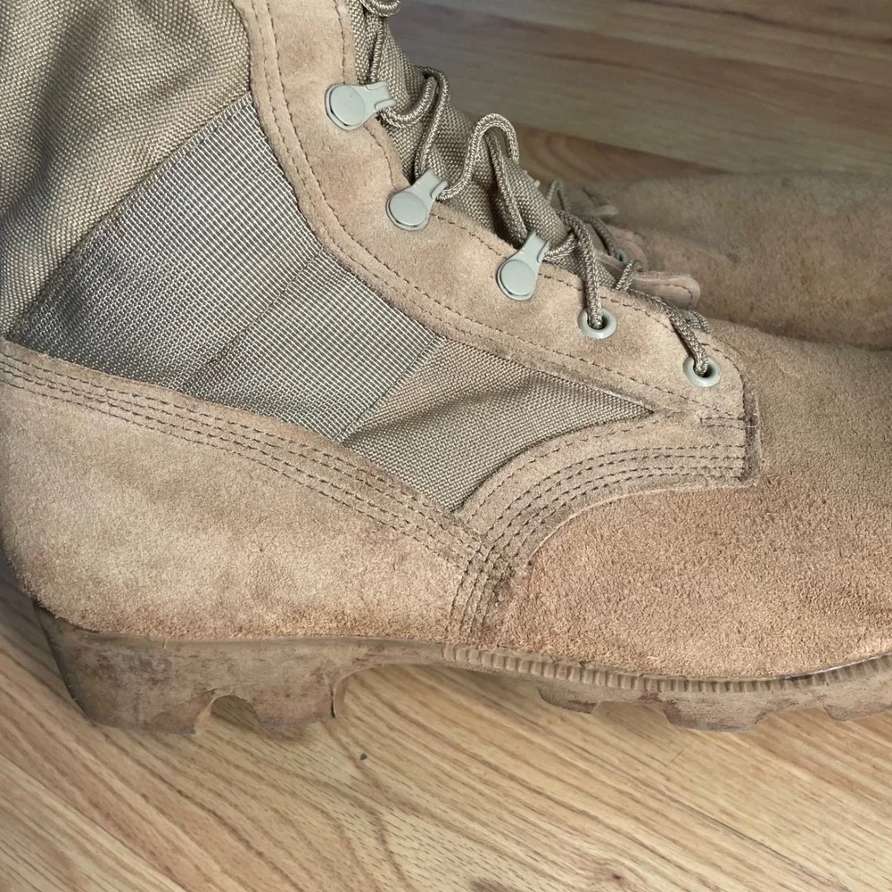 Altama desert tan combat boots Vtg 12 Wide Hot Weather Military Army *READ AS IS